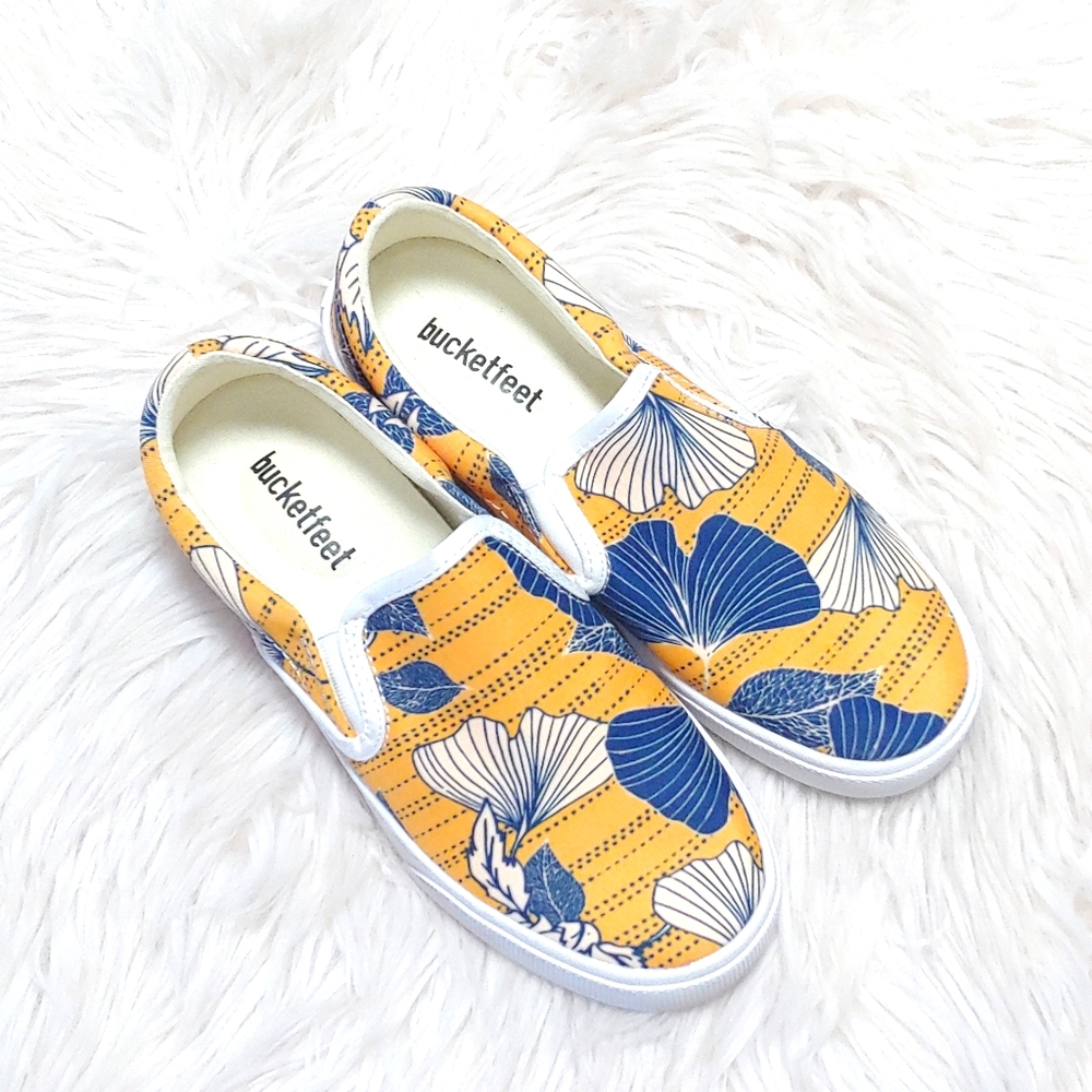 Bucketfeet Abstract Art Floral Print Slip On